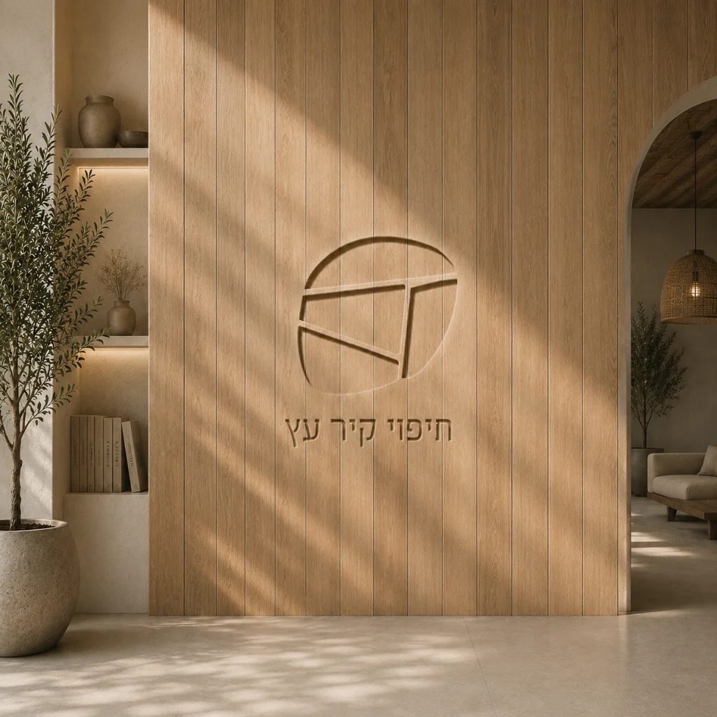 חיפוי קיר עץ